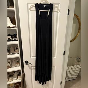 Black Sleeveless High-Low Dress